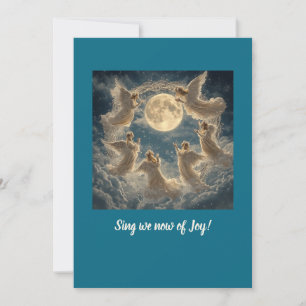 Angel Celestials Musicians Holiday Greeting Card Feiertagskarte