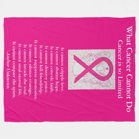 Angel Chemo Blankets Fleecedecke (Vorderseite (Horizontal))