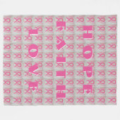 Angel Chemo Fleece Blanket (Vorderseite (Horizontal))