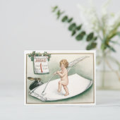 Angel Cherub Holly Calendar Resolution Letter Postkarte (Stehend Vorderseite)