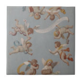 Angel Cherubs Whimsical Renaissance Fliese (Vorderseite)