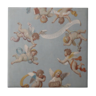 Angel Cherubs Whimsical Renaissance Fliese