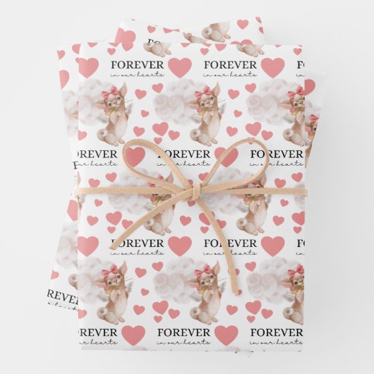 Angel Chihuahua Wrapping Paper Flat Sheet Set 3 Geschenkpapier Set (Beispiel)