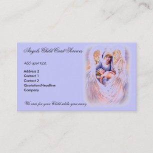 Angel Child Care Business Card Visitenkarte
