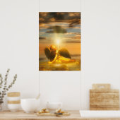 Angel Child LIGHT THE WORLD Poster (Küche)