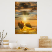 Angel Child LIGHT THE WORLD Poster (Küche)