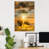 Angel Child LIGHT THE WORLD Poster (Heimbüro)