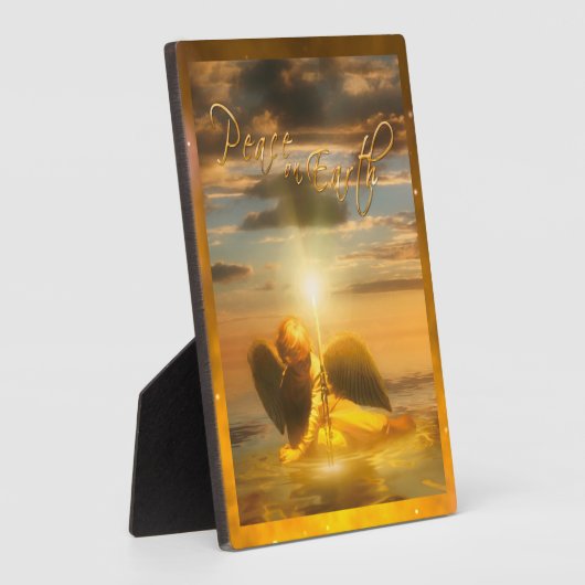 Angel Child WELTFRIEDEN Fotoplatte (Seite)