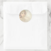 Angel Children Runder Aufkleber (Tasche)