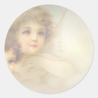 Angel Children Runder Aufkleber