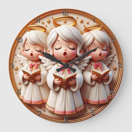 Angel Choir Große Wanduhr (Vorderseite)