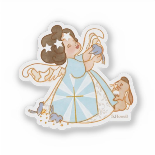 Angel Christlich Sticker (Vorderseite)