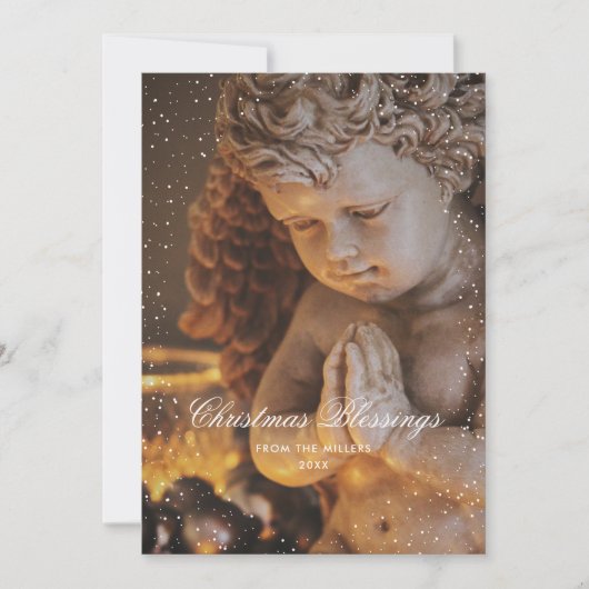 Angel Christlich Weihnachts-Weihnachtskarten Feiertagskarte (Vorderseite)