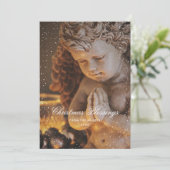 Angel Christlich Weihnachts-Weihnachtskarten Feiertagskarte (Stehend Vorderseite)
