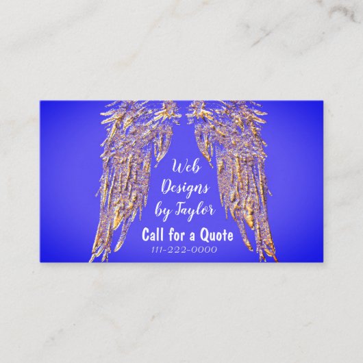 Angel Christliche Lila Visitenkarten Visitenkarte (Vorderseite)