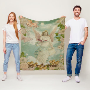 Angel Christmas Bells Freude an der Welt personali Fleecedecke