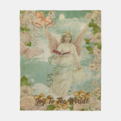 Angel Christmas Bells Freude an der Welt personali Fleecedecke (Vorderseite)