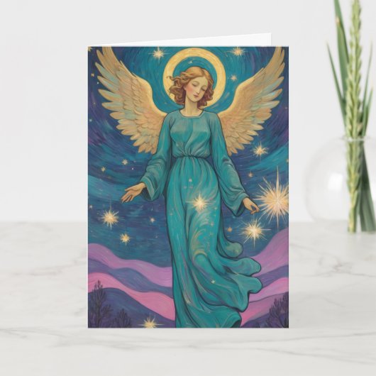 Angel Christmas Card - Anpassen Sie Ihre Karte (Vorderseite)