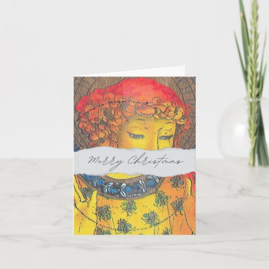 Angel Christmas Card Dankeskarte (Vorderseite)