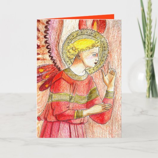 Angel Christmas Card Feiertagskarte (Vorderseite)