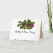 Angel Christmas Card Feiertagskarte (Rückseite)