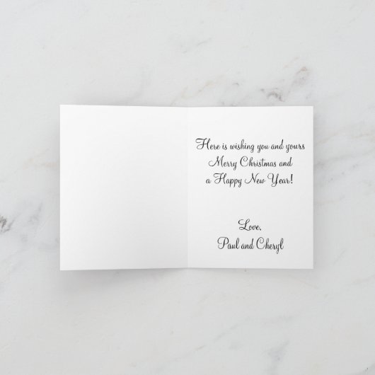 Angel Christmas Card Feiertagskarte (Innenseite)