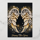 Angel Christmas Card Folieneinladung (Rückseite)