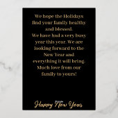 Angel Christmas Card Folieneinladung (Rückseite)