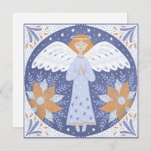 Angel Christmas Card Karte (Vorne/Hinten)