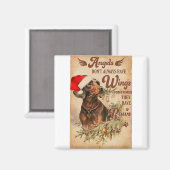 Angel Christmas Dackeln Magnet (Vorderseite/Rückseite)