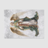 Angel Christmas Holiday Winter Watercolor Seidenpapier (Vorderseite)