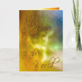 Angel Christmas "JOY TO THE WORLD" Karte (Vorderseite)