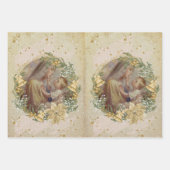 Angel Christmas Mutter und Kind Geschenkpapier Set (Vorderseite 3)