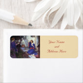 Angel Christmas Rücksendeadressen-Aufkleber (Insitu)