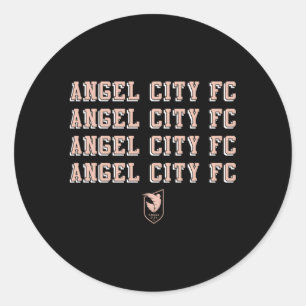 Angel City Fc Team Wiederholung Nwsl Soccer Runder Aufkleber