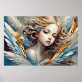 Angel Clara Modern Art Poster (Vorne)