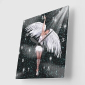 Angel Clock Quadratische Wanduhr (Winkel)