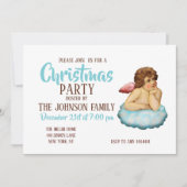 Angel Cloud Cupid Einladung (Vorderseite)