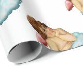 Angel Cloud Cupid Geschenkpapier (Rolleneckpunkt)