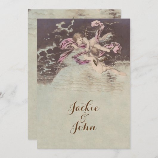 Angel Clouds - Einladungen / UAWG / Hochzeit (Vorne/Hinten)