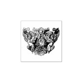 Angel – Coat of arms – Emblem Gummistempel (Prägung)