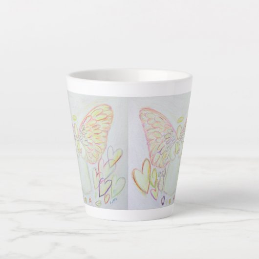 Angel Coffee Latte Cup Tasse (Vorderseite)