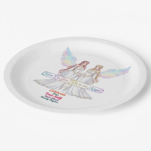Angel Collection Pappteller (Schrägansicht)
