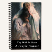 Angel Comforting Jesus Prayer Journal Notizblock (Vorderseite)