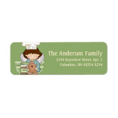 Angel Cookie Baker Rücksendeadresse Label Design1 (Vorne)