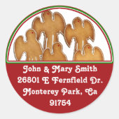 Angel Cookie Choir Runder Aufkleber (Vorderseite)