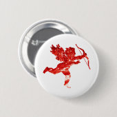 Angel Cupid Red Cherub Valentine's Day Button (Vorne & Hinten)