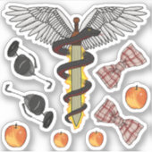 Angel-/Dämonenaufkleber Aufkleber (Vorderseite)