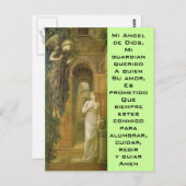 Angel de Dios Postkarte (Vorne/Hinten)
