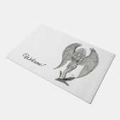 Angel , den Text hinzufügen Fußmatte (Schrägansicht)